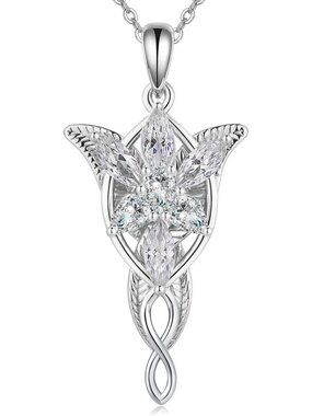 Sterling Silver Evenstar Pendant Necklace for Women - Elegant Jewelry Gift
